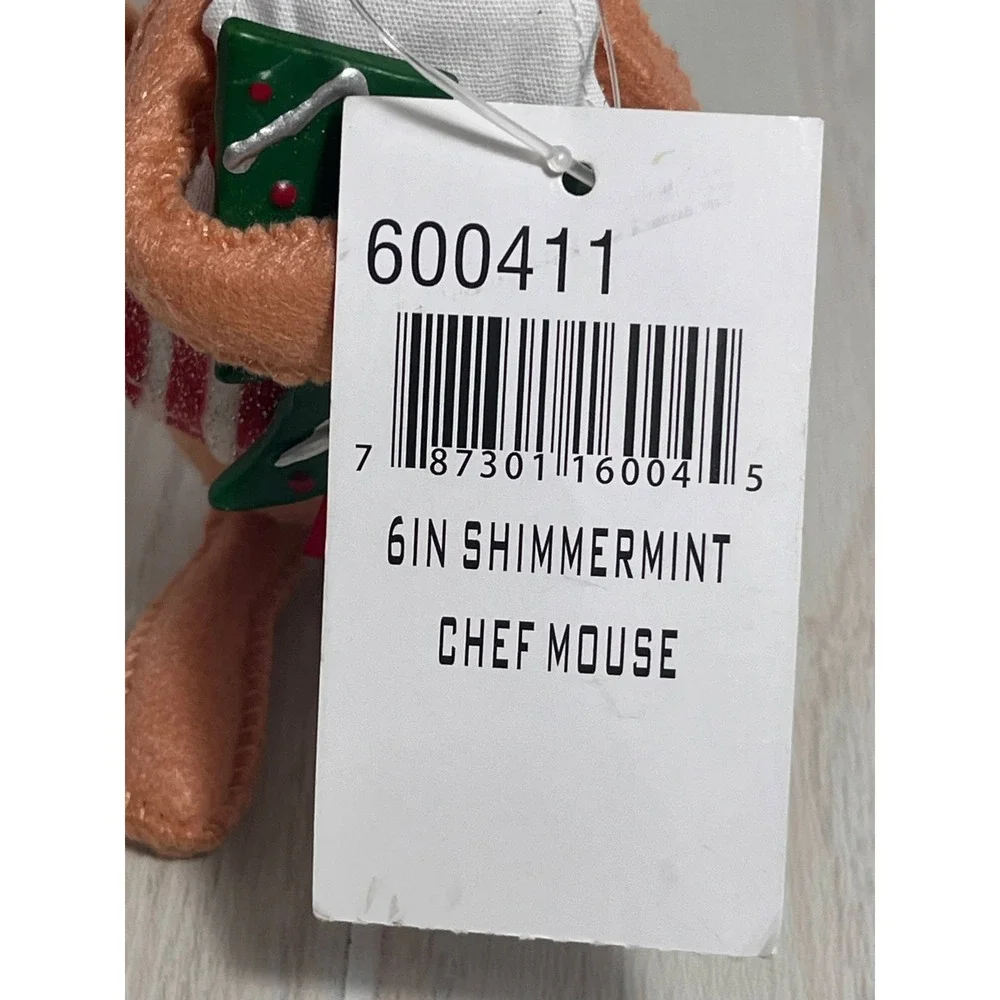 Annalee Shimmermint Chef Mouse Christmas Felt Doll Figure 600411 Tree cookie